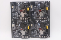 Carte de circuit imprimé noire haute efficacité THT-12 FR-4 pour commande d'alimentation et pilote pour l'électronique grand public