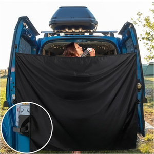 Car Sunshade Curtain Rear <b>Window</b> Blackout Breathable Privacy Partition For Truck Van SUV Outdoor Use - Product Image 1