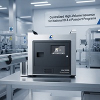 Perangkat Pencetak Kartu Laser PC Anti-Pemalsuan Industri untuk Pengkode Kartu Chip Biometrik Kelas Pemerintahan Pemilu