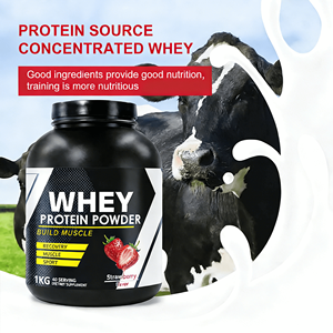 Sıcak Fırsat Yetişkin Çilek Aromalı Whey <span class=keywords><strong>Protein</strong></span> Tozu Kas Geliştirme İçin 20-29g/Port 1kg Kendi Markanız OEM Toptan - Product Image 3