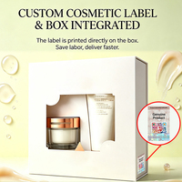 Boîte d'emballage cosmétique en papier artistique personnalisé, impression offset, code QR holographique, étiquette anti-contrefaçon, certifiée FSC ISO CE, faible MOQ