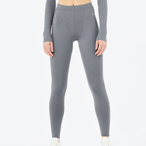 Legging de yoga personnalisé en Spandex et Polyester pour femme, longueur intégrale, taille mi-haute, écologique, séchage rapide, respirant, taille élastique - Product Image 1