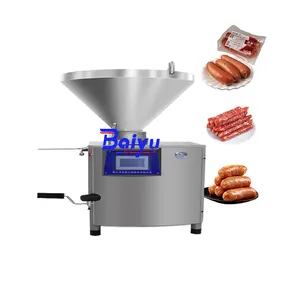 Baiyu Efficient Automatic Sausage Stuffer and Twist Machine for Manufacturing Plants Fills and Clips Sausages