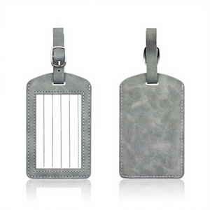 Étiquette à <span class=keywords><strong>bagages</strong></span> <span class=keywords><strong>en</strong></span> PU haut de gamme effet peau, carte d'embarquement d'avion, modèle créatif <span class=keywords><strong>pour</strong></span> <span class=keywords><strong>bagages</strong></span> à main, XY-0023 - Product Image 2