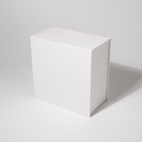 Boîte cadeau blanche mate personnalisée avec couvercle à charnière et insert de séparation, vente en gros, emballage pour compléments alimentaires, boissons probiotiques, bien-être