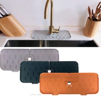 Tapis de robinet en Silicone, Gadgets de cuisine, tapis de robinet pliable tapis de collecteur d'eau robinet d'évier tapis de protection contre les éclaboussures