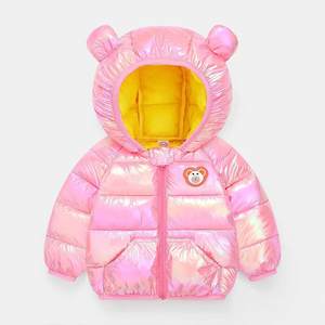 Chaqueta Ligera para Niños y Niñas, Diseño Invernal, Color Azúcar - Product Image 4