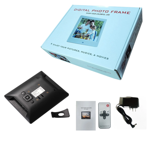Marco de Fotos Digital LCD IPS Clásico de 8 Pulgadas con Control Remoto para Reproducción Fácil de <span class=keywords><strong>Video</strong></span> MP4/AVI desde Tarjetas USB/SD y Visualización de Reloj - Product Image 6