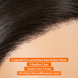 Wholesale Synthetic Glueless Frontal Lace <strong>Wig</strong> Fibra Futura Kanekalon Hair Extension Mono Lace <strong>Wigs</strong> Monofilament <strong>Wig</strong> for Women - Product Image 2