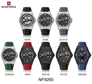 Orologio al Quarzo NAVIFORCE 9260 da Uomo, Stile Urbano e Trendy, Cinturino in Silicone, Impermeabile, Lancette Luminose, Sportivo e Cool, Idea Regalo Maschile - Product Image 6