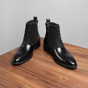 Chaussures Oxford en cuir véritable de haute qualité pour hommes, style britannique, respirantes, à lacets, bout fermé, tendance, pour affaires et occasions formelles - Product Image 4