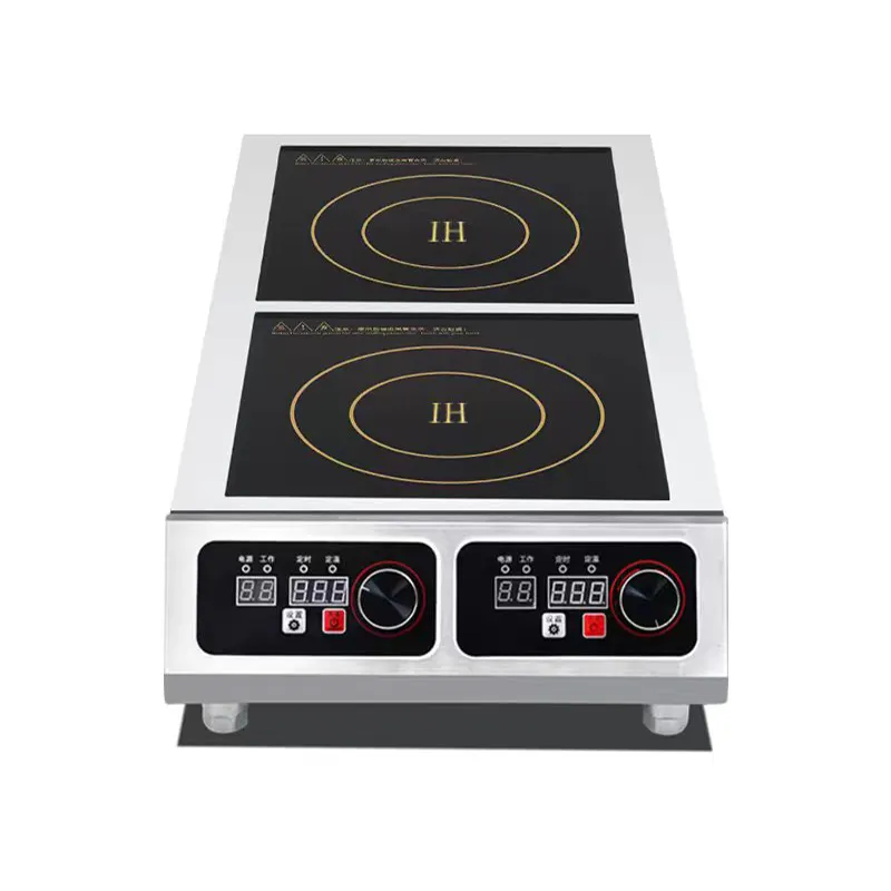 Professionnel 3500W universel portable plat électrique induction travail électrique 2 Double plaque de cuisson ensemble dongguan fabricant