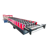 Machine de profilage de tôles trapézoïdales ondulées à grande portée IBR R101 de forme standard pour toiture, 1200 mm, avec pompe à moteur