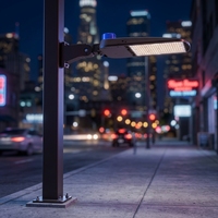 Luminaire LED Premium ETL DLC 5.1 pour parking 200W 28000LMS 140LM/W IP65, éclairage extérieur de type boîte à chaussures avec cellule photoélectrique et montage Slip Fitter