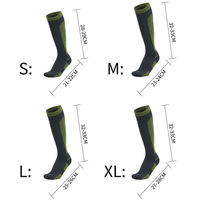 Chaussettes de compression unisexes Compports, hauteur genou, pour la course à pied, les voyages, la randonnée, imperméables, pour hommes