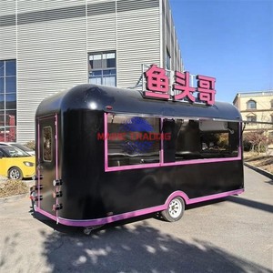 Carrito de Comida Rápida en Perfecto Estado, Carrito de Comida Callejera, Pequeña Cafetería, Carrito de Helados y Bocadillos, Camión de Cerveza Móvil, Remolque Totalmente Equipado - Product Image 6