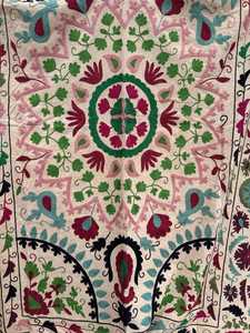 Cotton Hand Embroidered Suzani <b>Quilt</b> Boho <b>Bedding</b> Colorful Uzbek Style Bedspread Handmade Kantha <b>Quilt</b> - Product Image 2
