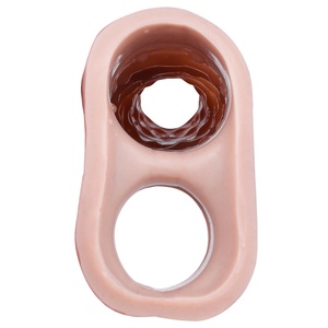 FAAK Silicone Penis Sleeve Ring Fantasy Dog Knot Hollow <b>Dildo</b> Size S M L <b>Dildo</b> Sheath Cock Enlarger Sex Toys for Men Masturbate - Product Image 6