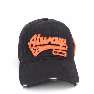 Gorra de Béisbol Unisex de Algodón y Poliéster con Diseño de Letras Fluorescentes, Efecto Desgastado, Protección Solar - Product Image 5