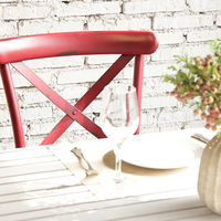 Belle Whited Lavé Chaise Empilable À Dos Croisé X Chaise Arrière