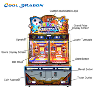 Machine de jeu de tir au basket-ball pour 2 joueurs COOL DRAGON Biboo Series, personnalisation et vente en gros possibles