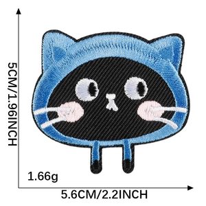 Áo thun thêu hình mèo đen dễ thương, chất liệu vải tự dính, may sẵn, khuyến mãi hot dành cho trẻ em - Product Image 5