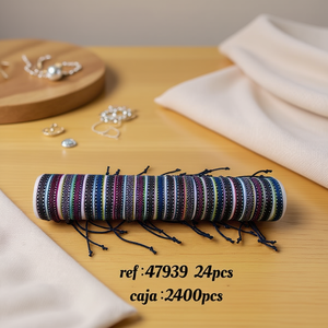 Braccialetti Intrecciati Mini Whirlwind 1Cm, Pulsera Tubo, Braccialetti alla Moda, Confezione da 24 Pezzi, 2400 Pezzi - Product Image 3