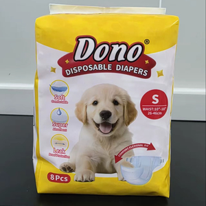 Pañales Absorbentes para Perros DONO al por Mayor, Pañales Desechables de Alta Calidad para Perras, Color Rosa, 8 Piezas - Product Image 1