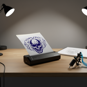 Impresora de plantillas para tatuajes inalámbrica Bluetooth de alta calidad, papel de transferencia con patrones circulares para diseño de arte de tatuajes - Product Image 2