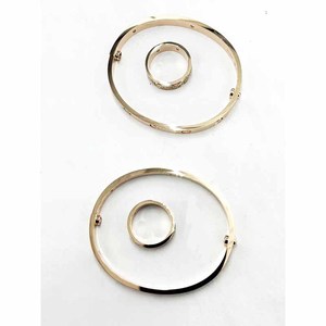 Bracciale a Cacciavite Classico con Logo di Marca in <span class=keywords><strong>Argento</strong></span> Placcato Oro di Alta Qualità per <span class=keywords><strong>Donna</strong></span> - Product Image 3