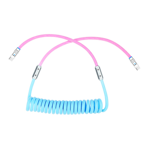 2025ถักแบบขด USB-C เป็น C 240W สายชาร์จเร็วสำหรับ <span class=keywords><strong>iPhone</strong></span> 15/<span class=keywords><strong>16</strong></span> PRO MAX iPad สำหรับแล็ปท็อป-ใช้ใน <span class=keywords><strong>iOS</strong></span> & รถยนต์ - Product Image 1