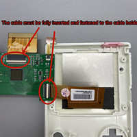 2.2 pouces pour écran LCD haute luminosité GBC LCD pour Gameboy COLOR GBC, Plug and Play sans soudure et coupe de coque.