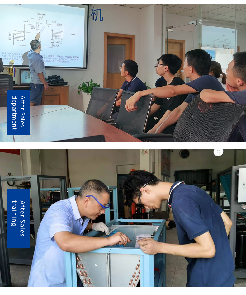 air condition system Screw water chiller manufacturer double Compressor