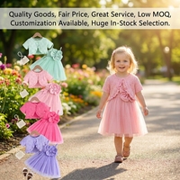 Ensemble 2 pièces pour bébé fille : Robe en tulle et cardigan pour l'été 2026 – Tenue décontractée pour fillette