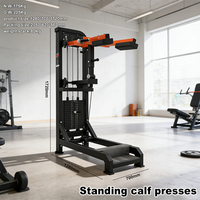 Machine de musculation en métal pour soulevé de mollets debout, équipement de musculation à résistance pour salle de sport commerciale avec exercices pour les jambes