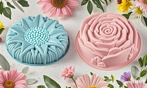 2 confezioni riutilizzabili per alimenti grandi stampi da forno in Silicone fiore antiaderente a forma di fiore padella per torte torta di pane sformato strumenti per torte - Product Image 2