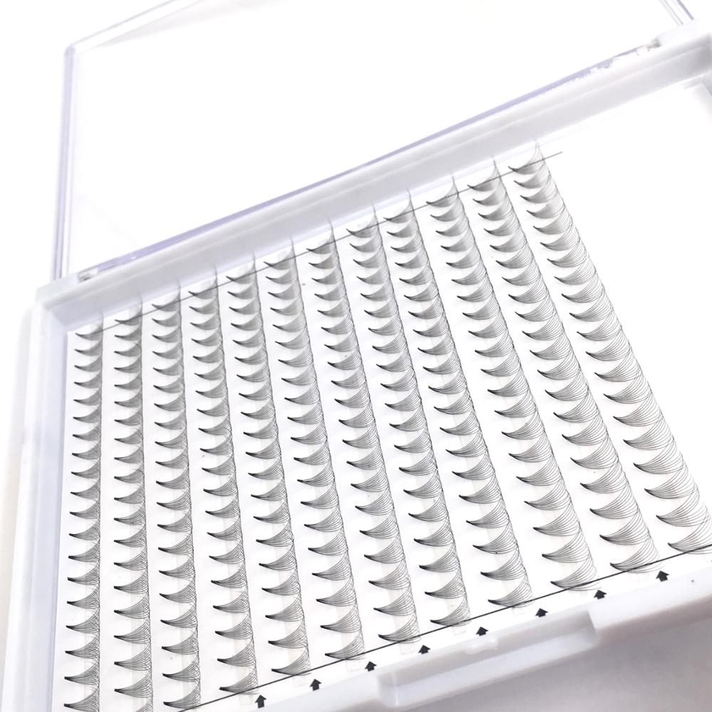 Частная торговая марка 0,07 0,10 норковые D изгиб русский объем ресниц 10D готовые веера большие лотки Декоративные ресницы