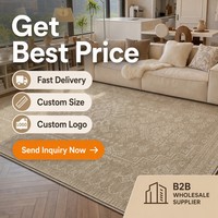 Contemporary Linear Pattern Rug Large Oatmeal Beige Area Rugs for Living Room Modern Apartment Decor Subtle Patterned Carpet