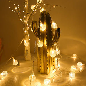 Đèn Quả Cầu Pha Lê Chống Nước Ngoài Trời Năng Lượng Mặt Trời Đèn Dây <span class=keywords><strong>Led</strong></span> Trang Trí Ngày Lễ Vườn 8 Chế Độ - Product Image 2