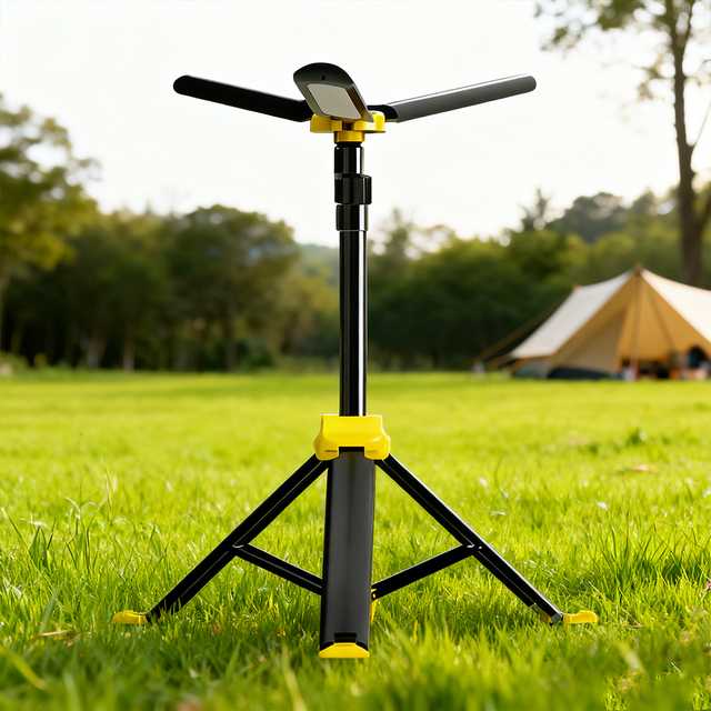 LED Portable Camping Lamp Telescoping Tripod Stand Waterproof Rechargeable Lighting Controller for Camping Hiking Surfing