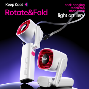 Ventilador de Escritorio Mini Portátil Recargable Tipo-C de Alta Velocidad 2026, Ventilador de Cuello con Batería para Uso en Exteriores y Automóviles - Product Image 2