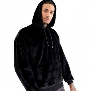 Lỏng phù hợp với đồ họa hoodie ấm Fluff trong mùa đông dài tay áo len áo sơ mi thêu in thiết kế làm bằng polyester/Bông - Product Image 2