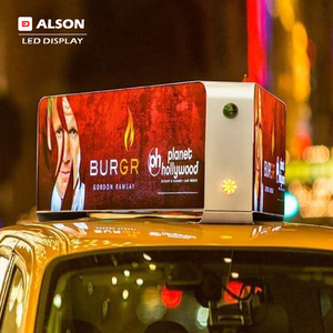 จอแสดงผลโฆษณา LED บนหลังคา<span class=keywords><strong>รถ</strong></span>ยนต์ ALSON สำหรับโฆษณาภายนอกอาคาร - Product Image 1