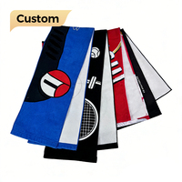 Serviette de sport en microfibre portable, séchage rapide, douce et absorbante, multicolores, logo personnalisé, OEM, directement de l'usine