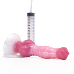 Squirting Dog <b>Dildo</b> Silicone 8'' Realistic Animal <b>Dildos</b> with Suction Cup Fantasy <b>Dildo</b> Canine Cock Anal Toys for Couples Women - Product Image 2