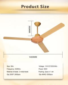 <span class=keywords><strong>Jordan</strong></span> Turquie couleur pas cher prix silencieux blanc trois pales 56 pouces ventilateurs de plafond fantaisie électrique ventilateur électrique - Product Image 4