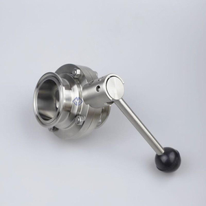 Manual Sanitary <b>Servo</b> Butterfly Valve with 51 mm Ball Handle for Gas Media in General Applications - Product Image 2