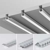 Barre de plafonnier, plâtre, plâtre, bande LED, canal de Diffusion, Extrusion encastrée, profilé en aluminium