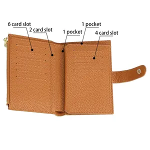 AndoBag Cartera de Pasaporte Unisex de Moda, Tarjetero de Cuero Genuino con Múltiples Ranuras para Tarjetas, Monedero Perfecto para Uso Diario 1647 - Product Image 5