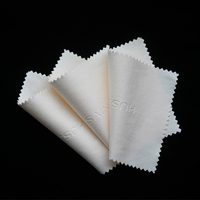 Chiffon de polissage de bijoux en daim de bonne qualité personnalisé argent or 8*8cm
